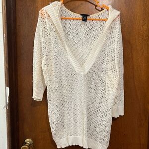 Lane Bryant Ivory Knit Top